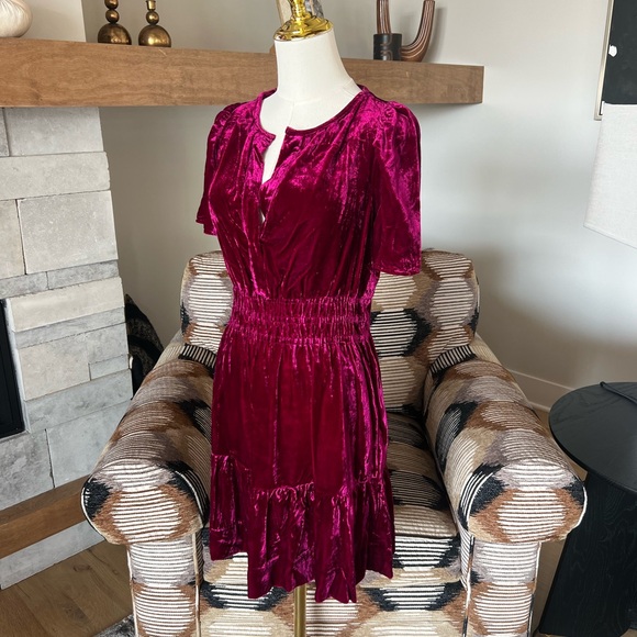 Anthropologie Somerset Velvet Dress - Picture 7 of 11